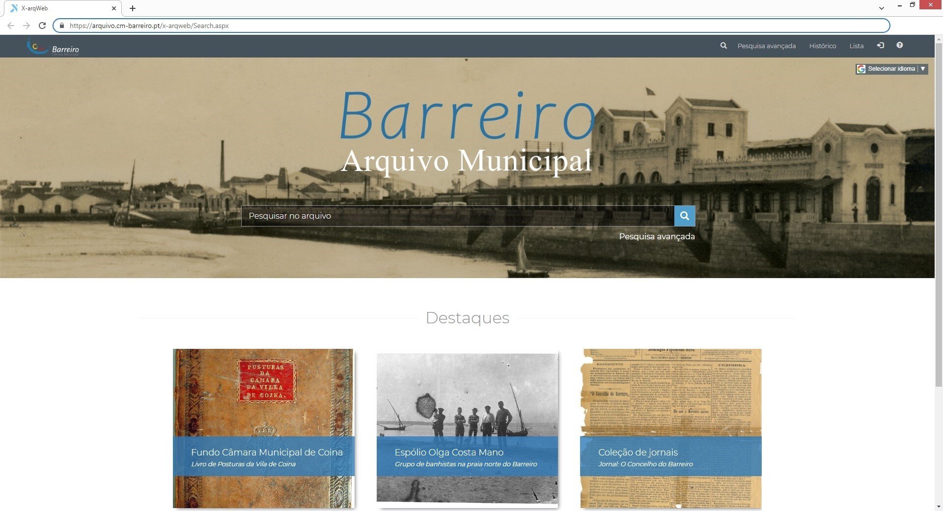 Arquivos Municipais do Barreiro e Palmela lançados online com X-arqWeb